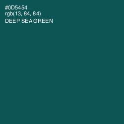 #0D5454 - Deep Sea Green Color Image